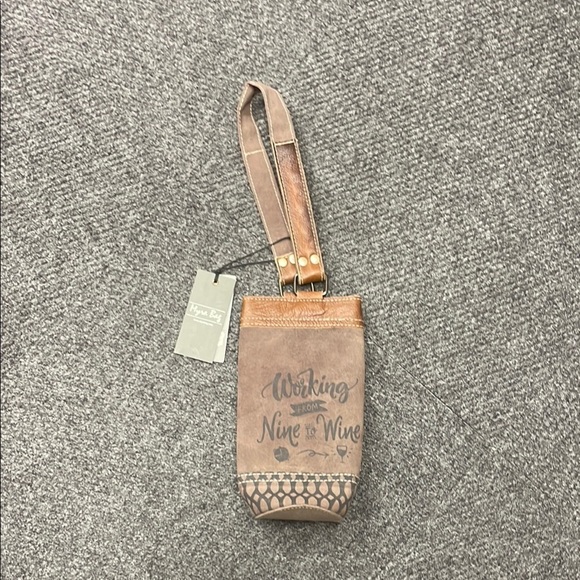 Myra Bag Handbags - Myra Bag Wine Tote Canvas Leather Working from Nine to Wine NWT Bag Travel Gift